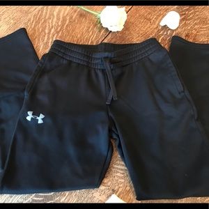 Boys Black Under Armour Pants SzMedium